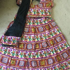 Indian chaniya choli navratri saree sari bollywood